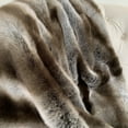 thumbnail image 3 of Plutus Brands Plutus Fancy Gray Silver Chinchilla Faux Fur Handmade Luxury Throw, 80L x 110W, 3 of 3