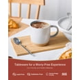 thumbnail image 4 of Famiware 14oz Stoneware Coffee Mug, Service for 4, White, 4 of 7
