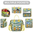 thumbnail image 2 of Insulated Lunch Bag Women, Leakproof Large Lunch Box, Reusable Lunch Cooler Bag with Adjustable Strap, Lunch Tote Bag for Work Women,Pineapple Print Lunch Tote Bags Gifts for Woman, Mom, 2 of 6