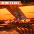 thumbnail image 5 of BIG HORN OUTDOORS 1500℉ Dual Infrared Burner Steak Grill with Pizza Stone, Stainless Steel, 5 of 7