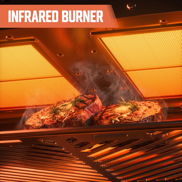 BIG HORN OUTDOORS 1500℉ Dual Infrared Burner Steak Grill with