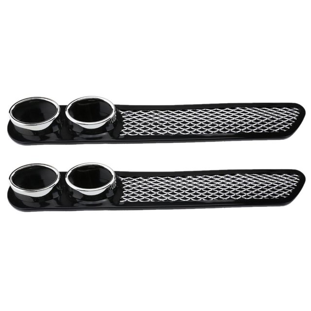 2 uds pegatinas de tubo de escape doble simulado de plástico para coche accesorio de estilo de coche