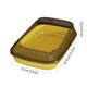 thumbnail image 3 of Arenero para gatos semicerrado de bordes altos con protección contra salpicaduras | 36,5 x 27 x 12 cm | Incluye pala y pedal antifugas | Gris/Verde/Beige/Amarillo/Negro | Plástico PP | Para gatos, 3 of 6