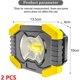 thumbnail image 2 of 2 Pack COB Battery LED Flood Lights for Emergency, Camping, Garage, Fishing, Construction Sites, 2 of 5