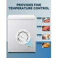 thumbnail image 3 of Kcpolre 5.0 Cu.ft Chest Freezer, Quiet Mini Freezer with Adjustable Thermostat - Compact Deep Freezer for Home, Apartment, and Garage, White, 3 of 4