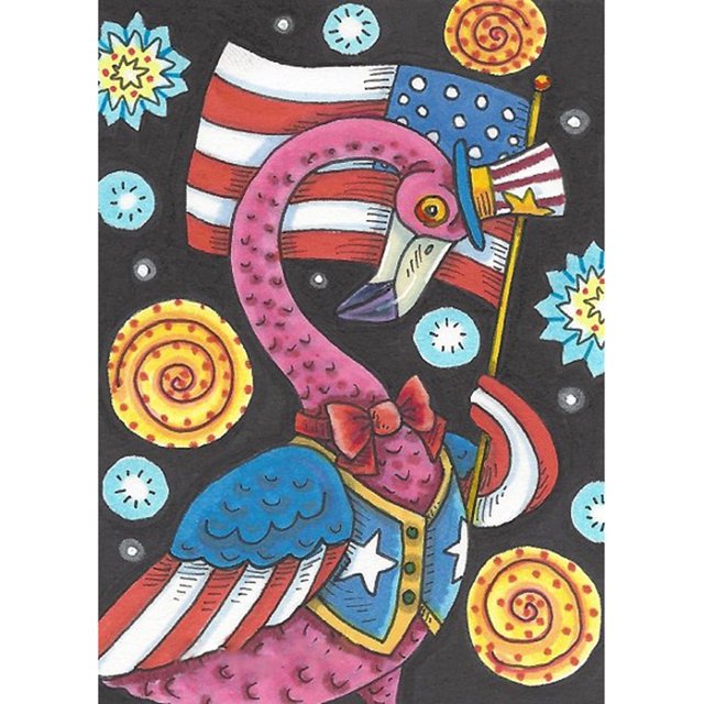 Diamond Painting (DE8035) 5D Bandera Pájaro Cuadrado Rhinestone Art (V1195) 20X30cm Rosa FLhrweasw Nuevo