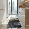 thumbnail image 4 of Black White Gold Marble Pattern Kitchen Rug Mat,Kitchen Runner Rugs Non Skid Washable,Decorative Kitchen Floor Mats for Kitchen,Sink,Laundry,17"x47.2", 4 of 7