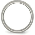 thumbnail image 3 of Chisel Titanium Brushed and Polished 8.2mm Grooved Band - Ring Size 13.5-4.6gm, 3 of 8