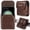 Coffee, variant on Caseswill For Motorola Razr Ultra / Razr+ Plus (2025) (2024) (2023) / Razr (2025) (2024) (2023) / Razr 60 50 40 Ultra Case Premium Leather Phone Pouch with Belt Clip Holster