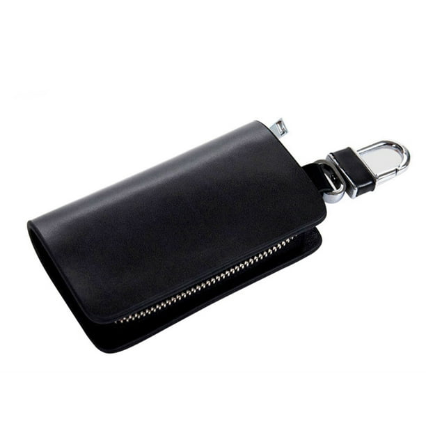 Universal Key Chain Zipper Bag PU Leather Key Case Wallet Remote Key