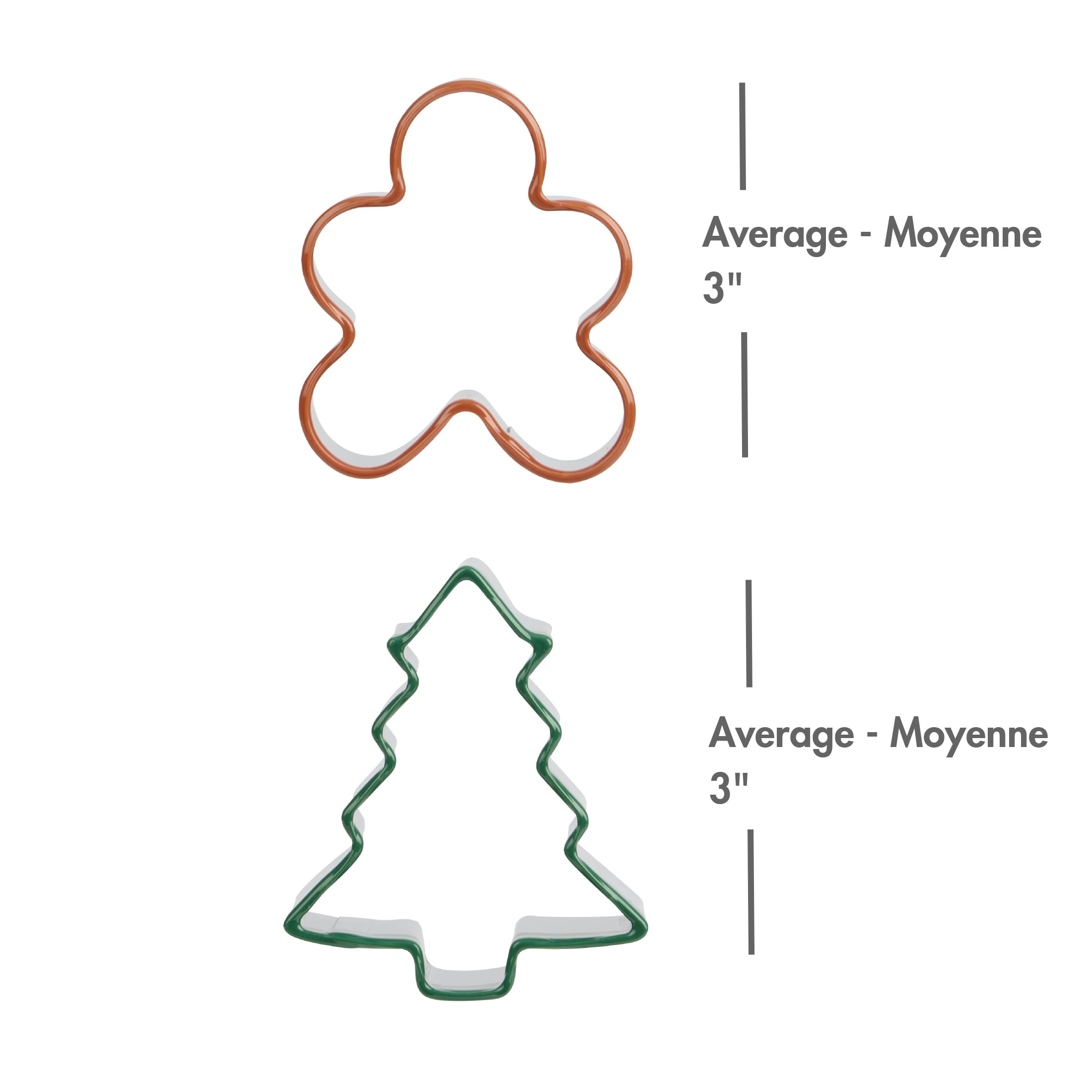 Ensemble d’outils à pâtisserie 5 pièces Holiday Time, Rouge, Blanc, Vert