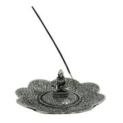 DharmaObjects Large 3 In 1 Tibetan Lotus Buddha Incense Holder Burner 6" Diameter