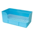 thumbnail image 2 of BELOVING Pet Rabbit Litter Box Bedpan Rabbit Urinal Tray for Ferrets Chinchillas Rats Blue, 2 of 8