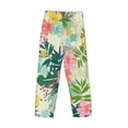 thumbnail image 5 of Balery Men'S Tropical Flowers Pants,Sleepwear Pants,Pajama Pants,Pj Bottoms Drawstring And Pockets-Small, 5 of 9