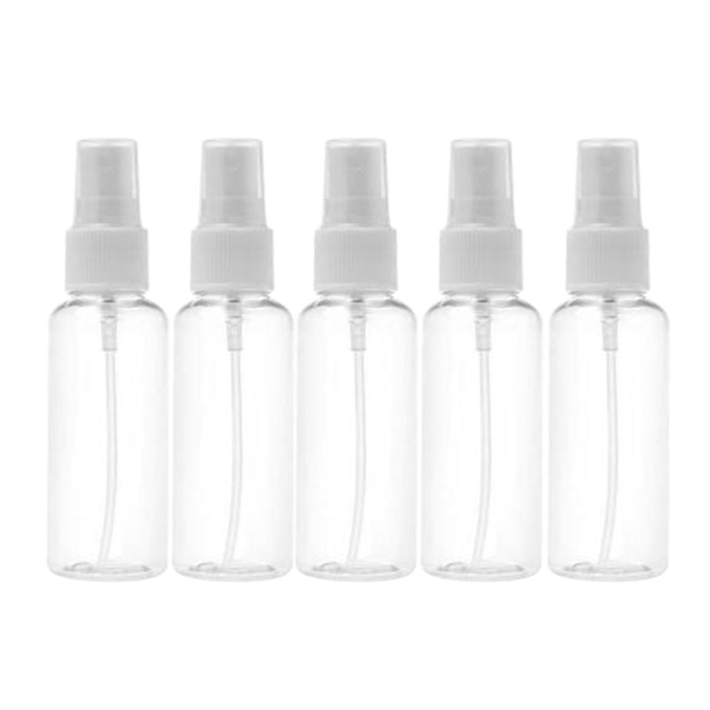 EHJRE 6x 5 Pieces Spray Bottle Empty Plastic Travel Liquid Kits for Holidays, Business Trips, Makeup, Cleaning, - 50ml