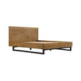 thumbnail image 3 of Armen Living Aldo Queen Size Wood/Metal Platform Bed Frame in Brown/Black, 3 of 5