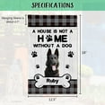 thumbnail image 5 of Custom Watercolor German Shorthaired Pointer Dog Decor Garden Flag for Outside a House Is Not a Home without a Dog Paws Buffalo Plaid Yard Flag Banner Double Side 12.5X18 Inch, 5 of 6
