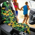 thumbnail image 3 of KUIFORTI Army Green Camo Towel Seat Cover Waterproof Seat Covers for Cars Trucks SUV Van,Washable Sweat Car Seat Towel Cover After Gym Swimming Yoga Outdoor, 3 of 6
