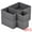 Dark Grey, variant on Unique Bargains Collapsible Storage Bin with Zipper for Shelves Closet Beige 3PCS