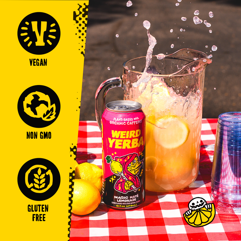drink mate DRM1019 Series602 新品未開封 Drink Weird Organic Magic Mate Lemonade, 12pk 16oz Cans - a