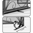 thumbnail image 4 of Fireplace Screen with Doors, Handcrafted Solid Steel, Heavy Duty Metal Mesh, Powder Coat Finish, Spark Guard, 4 of 5