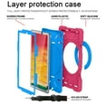 thumbnail image 5 of Dteck Case for Samsung Galaxy Tab A7 10.4 SM-T500/T505/T507 (2020), Heavy Hybrid Rugged Shockproof Case with Handle Kickstand/Adjustable Shoulder Strap, Rose+Blue, 5 of 7