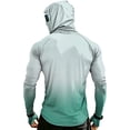 thumbnail image 5 of Trgacdwlo S-4XL Gradient Mens UPF 50+ Sun Protection Hoodie Raglan Long Sleeve Thumb Hole Rash Guard Mens with Mask Mens Fishing Shirts, 5 of 10
