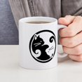thumbnail image 4 of CafePress - Yin Yang Cat Mug Mugs - 11 oz Ceramic Mug - Novelty Coffee Tea Cup, 4 of 4