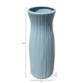 thumbnail image 5 of (6 pack) Mainstays Plastic Rib Vase, Placid Blue, Indoor, 5 of 11