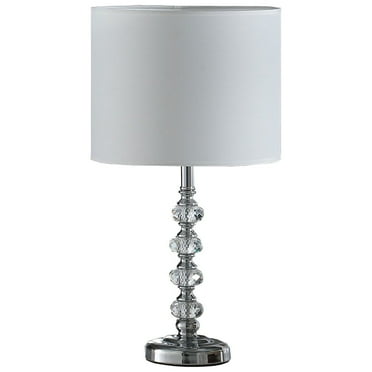 18â€ Stylish Crystal Orb Metal Table Lamp