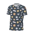 thumbnail image 6 of Wukai Cartoon Animals Print Men's Short-Sleeved Mesh T-Shirt,Quick-Dry Short Sleeve Workout T-Shirt-X-Large, 6 of 8