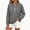 Gray-74, variant on Women's Half Zip Sweatshirt Long Sleeve Pullover with Kangaroo Pocket for Fall Winter Loose Casual Top