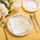 thumbnail image 3 of Cubiertos de Fiesta - Big Polka Dot Gold 175tz Adepaton LL-2482, 3 of 6