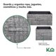 thumbnail image 3 of Cómoda Cajonera con 5 Cajones de Tela Estructura de Acero y Tablero de Madera 100x30x54 cm gris, 3 of 8