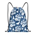 thumbnail image 1 of Saiise Rose Flowers Pattern Sports Drawstring Backpack - String Swim Gym Bag with Wet Proof Pocket for Women&Men-Small, 1 of 6