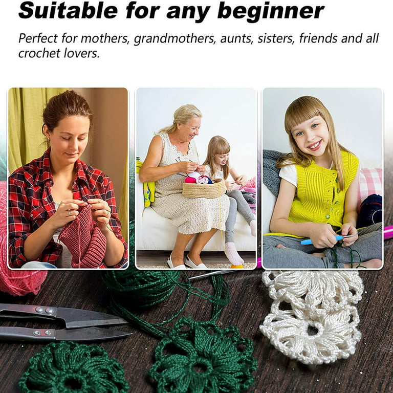 Loom Knit Hook Set, Crochet Needle Hook Kit, 3 Pcs Knitting Loom Hook  Plastic Sewing Needles for Knitting Looms Knitting Boards Random Color