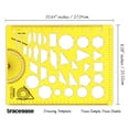 thumbnail image 3 of Traceease Multiple Geometric Shapes Combination Template Drawing Stencils Drafting Tools, 3 of 6