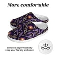 thumbnail image 6 of Daiia Lavender Flowers Print Women’s Fuzzy Slippers Memory Foam Lightweight House Shoes Cozy Loafer Flannel House Shoes-42/43, 6 of 7
