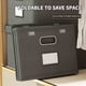 thumbnail image 5 of Caja Plegable de Almacenamiento para Ropa | Organizador Apilable Grande de 25L con Tapa Abatible y Asas | Tela Catiónica Resistente para Armario | 18.5x10.63x7.87 in | Fácil de Limpiar | 1 Unidad, 5 of 8