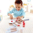thumbnail image 6 of Hape Cook & Serve Wooden Kitchen Accessory Playset, 13 Pieces, 6 of 7