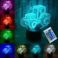 thumbnail image 2 of 7 Color Changing 3D LED Car Night Light For Home, 2 of 7