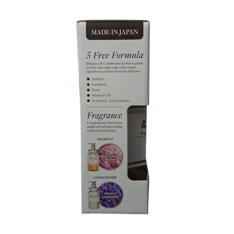 &honey Deep Moist Shampoo & Conditioner Set, Honey Infused