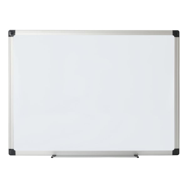 Office Depot AluminumFramed DryErase Board, 24" x 36", White Board, Silver Frame