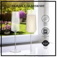 thumbnail image 3 of Artland Soho Optic 8.5 oz Champagne Flute, Set of 4 - Modern Stemmed Glasses - Ideal for Weddings, Parties, Mimosas, Prosecco, Sparkling Wine, Excellent Gift Idea, Dishwasher Safe (Clear), 3 of 7