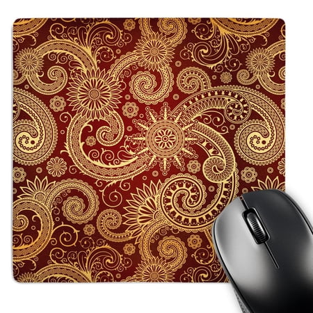 3dRose  Pattern  print burgundy and gold  MousePad price history on PriceWatchPro