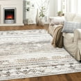 thumbnail image 5 of Yesfashion Carpets Area Rugs Washable 1100Gsm Belgian Velvet Washed Back Folded Printed Rug Xxy-Bohemia-Sparkling coffee 4*6ft, 5 of 7