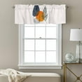 thumbnail image 3 of Bohemian Abstract Valance Curtain Circle Line Geometric Leaves Modern Art Window Valances Rod Pocket Short Curtains Window Treatments for Kitchen Bedroom Bathroom Laundry 56" x 16", 3 of 9