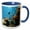 Blue/White, variant on 3drose, Colorful Fish Among the Coral, 11oz Two-tone Yellow Mug