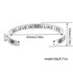thumbnail image 3 of Pulsera clásica con frase inspiradora en acero inoxidable «You Like I Do», 3 of 4