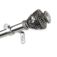thumbnail image 2 of Domovina Rona 1" Single Curtain Rod-Color:Satin Nickel,Size:120"-170", 2 of 2